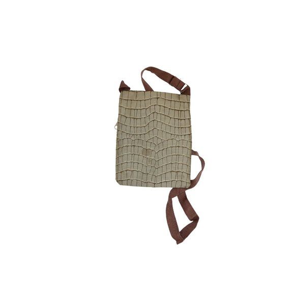 AZ Khaki Medium Bag Cross Body Crossover Zippered Camera Travel Purse Shoulder - Picture 4 of 7